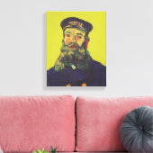 Portret van Joseph Roulin | Vincent van Gogh Canvas Afdruk (Insitu (Woonkamer))