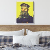 Portret van Joseph Roulin | Vincent van Gogh Canvas Afdruk (Insitu (Slaapkamer))