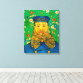 Portret van Joseph Roulin | Vincent van Gogh Canvas Afdruk (Insitu (Houten vloer))