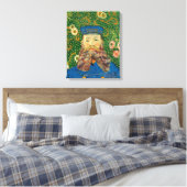 Portret van Joseph Roulin | Vincent van Gogh Canvas Afdruk (Insitu (Slaapkamer))