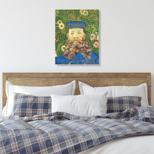 Portret van Joseph Roulin | Vincent van Gogh Canvas Afdruk (Insitu (Slaapkamer))