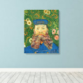 Portret van Joseph Roulin | Vincent van Gogh Canvas Afdruk (Insitu (Houten vloer))