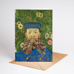 Portret van Joseph Roulin | Vincent van Gogh Kaart<br><div class="desc">Vincent van Goghs serie portretten van Joseph Roulin, de postbode in Arles, is een eerbetoon aan zijn goede vriend en vertrouweling. De werken, geschilderd tussen 1888 en 1889, tonen Van Goghs post-impressionistische stijl, met gedurfde kleuren, dynamische penseelstreken en expressief karakter. Elk portret weerspiegelt Van Goghs bewondering voor Roulin, en beeldt...</div>
