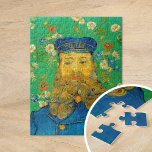 Portret van Joseph Roulin | Vincent van Gogh Legpuzzel<br><div class="desc">Vincent van Goghs serie portretten van Joseph Roulin, de postbode in Arles, is een eerbetoon aan zijn goede vriend en vertrouweling. De werken, geschilderd tussen 1888 en 1889, tonen Van Goghs post-impressionistische stijl, met gedurfde kleuren, dynamische penseelstreken en expressief karakter. Elk portret weerspiegelt Van Goghs bewondering voor Roulin, en beeldt...</div>