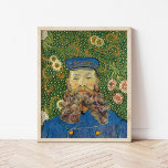Portret van Joseph Roulin | Vincent Van Gogh Poster<br><div class="desc">Portret van Joseph Roulin (1889) door de Nederlandse postpressionistische kunstenaar Vincent Van Gogh. Het originele schilderij is een olie op canvas. Het portret is een van de schilderijen van Van Gogh van zijn goede vriend, een postbediende in de Zuid-Franse stad Arles. Deze sluiting van Roulin in uniform is tegen een...</div>
