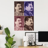 Portret van Joseph Stalin Poster (Thuiskantoor)