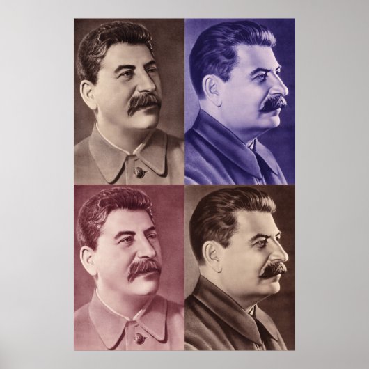 Portret van Joseph Stalin Poster (Voorkant)