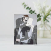 Portret van Josette Juan Gris Cubism Briefkaart (Staand voorkant)