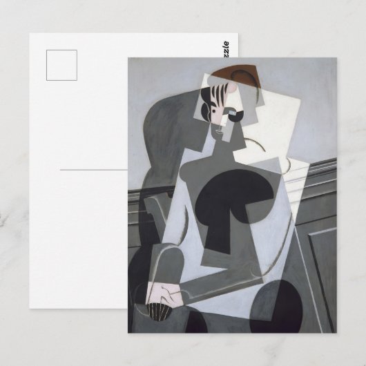 Portret van Josette Juan Gris Cubism Briefkaart (Voorkant / Achterkant)