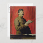 Portret van Josif Stalin, 1933 Briefkaart (Voorkant / Achterkant)