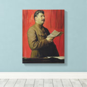 Portret van Josif Stalin, 1933 Canvas Afdruk (Insitu (Houten vloer))
