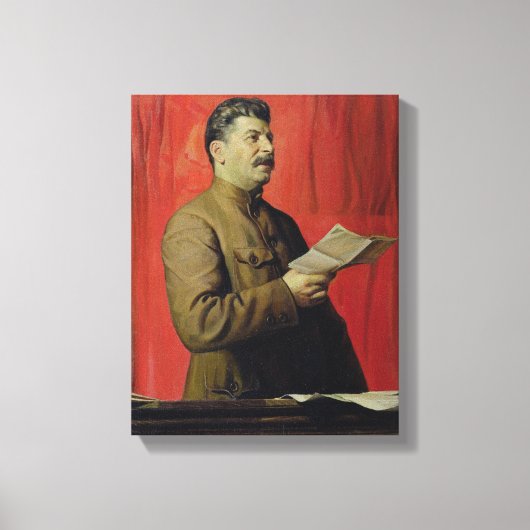 Portret van Josif Stalin, 1933 Canvas Afdruk (Voorkant)