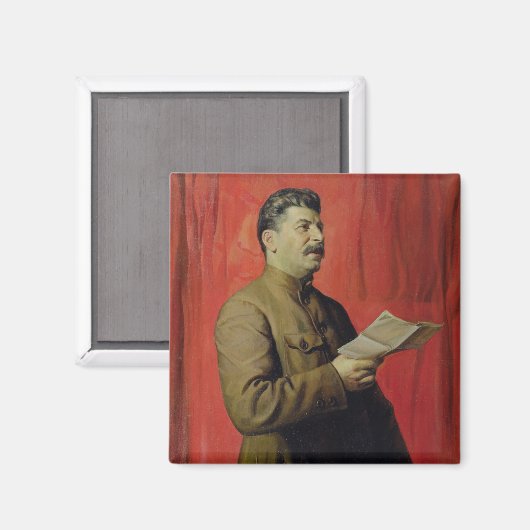 Portret van Josif Stalin, 1933 Magneet (Voorkant / Achterkant)