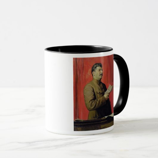 Portret van Josif Stalin, 1933 Mok (Voorkant rechts)