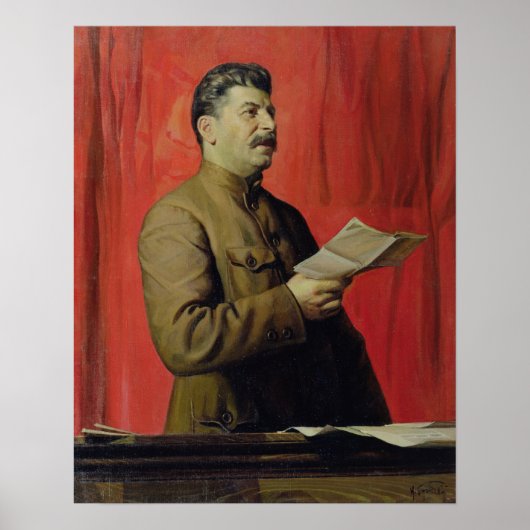 Portret van Josif Stalin, 1933 Poster (Voorkant)