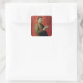 Portret van Josif Stalin, 1933 Vierkante Sticker (Tas)