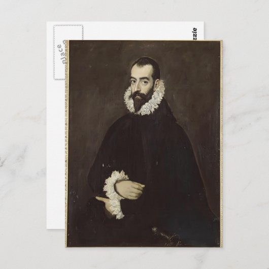 Portret van Juan Pimentel y Herrera door El Greco Briefkaart (Voorkant / Achterkant)