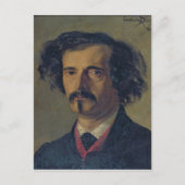 Portret van Jules Barbey d'Aurevilly 1860 Briefkaart (Voorkant)