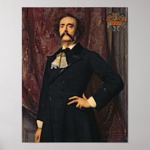 Portret van Jules Barbey d'Aurevilly 1881 Poster