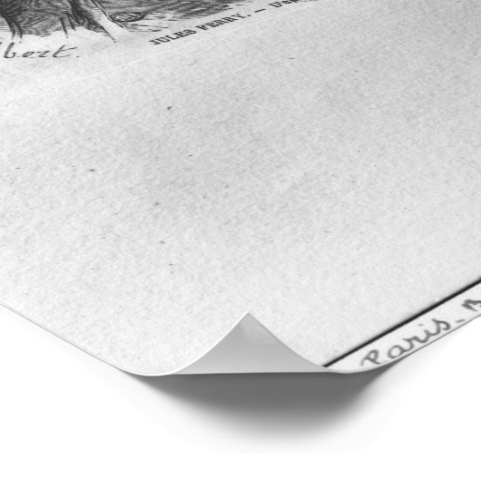 Portret van Jules Ferry Poster (Hoek)