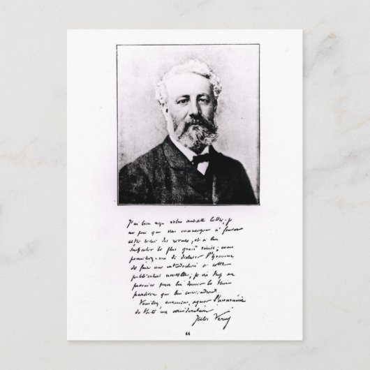 Portret van Jules Verne Briefkaart (Voorkant)
