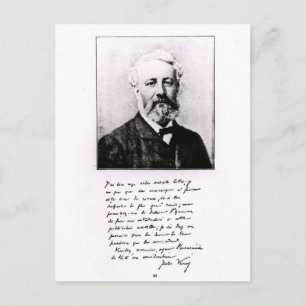Portret van Jules Verne Briefkaart