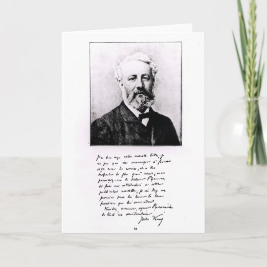 Portret van Jules Verne Kaart (Voorkant)