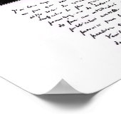 Portret van Jules Verne Poster (Hoek)