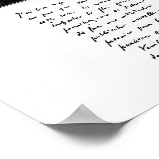 Portret van Jules Verne Poster (Hoek)