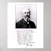 Portret van Jules Verne Poster (Voorkant)