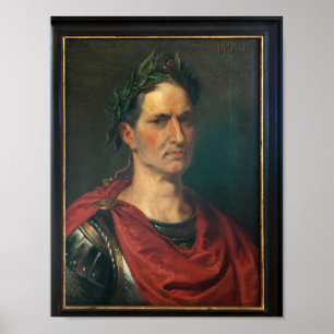 Portret van Julius Caesar Poster