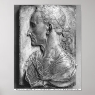 Portret van Julius Caesar Poster