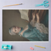 Portret van Justine Favart Decoupage Paper Tissuepapier (Craft)