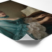 Portret van Justine Favart Poster (Hoek)