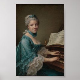 Portret van Justine Favart Poster