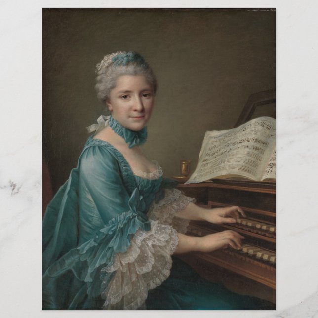 Portret van Justine Favart Scrapbook Paper (Voorkant)