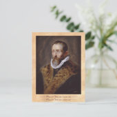 Portret van Justus Lipsius Paul Peter Rubens Briefkaart (Staand voorkant)