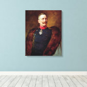 Portret van Kaiser Wilhelm II Canvas Afdruk (Insitu (Houten vloer))
