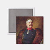 Portret van Kaiser Wilhelm II Magneet (Voorkant / Achterkant)