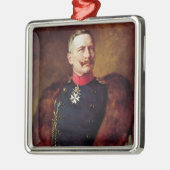 Portret van Kaiser Wilhelm II Metalen Ornament (Links)