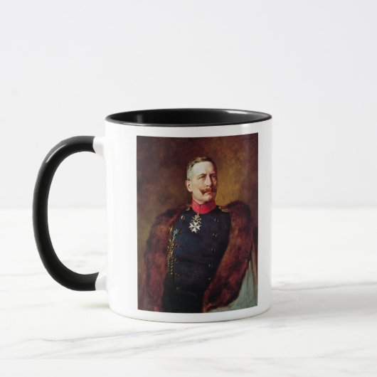 Portret van Kaiser Wilhelm II Mok (Links)