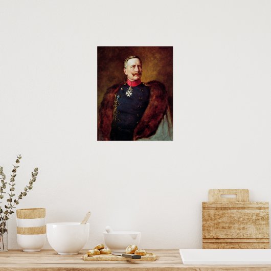 Portret van Kaiser Wilhelm II Poster (Keuken)