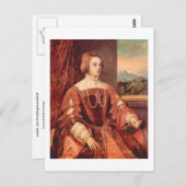 Portret van Kaiserin Isabella, Titian Fine Art Briefkaart (Voorkant / Achterkant)