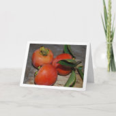 Portret van kaki fruit kaart (Voorkant)