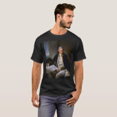 Portret van kapitein James Cook van Sir Nathaniel T-shirt (Voorkant volledig)