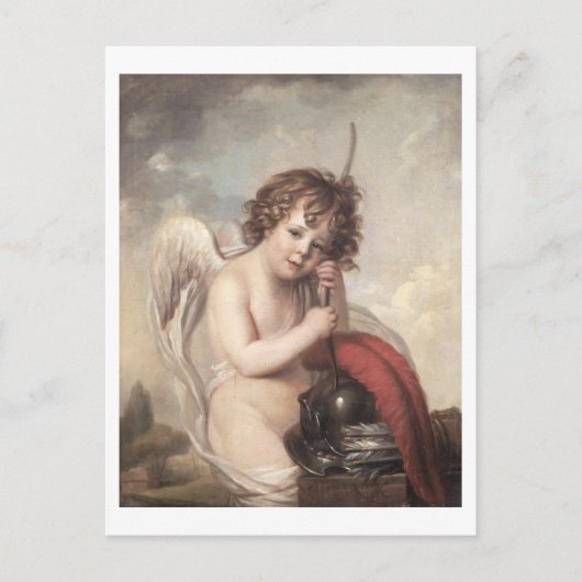 Portret van kapitein Oswald Fawcett als Cupid (oli Briefkaart (Voorkant)