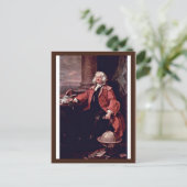 Portret van kapitein Thomas Coram door Hogarth Briefkaart (Staand voorkant)