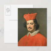 Portret van kardinaal Camillo Astali Pamphili Briefkaart (Voorkant / Achterkant)
