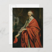 Portret van Kardinaal de Richelieu Briefkaart (Voorkant / Achterkant)