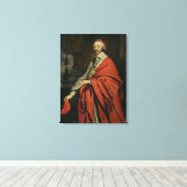 Portret van Kardinaal de Richelieu Canvas Afdruk (Insitu (Houten vloer))